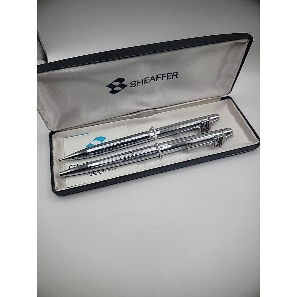 Vintage Sheaffer Black Label Pen Pencil Set Original Box Original Pamphlet USA